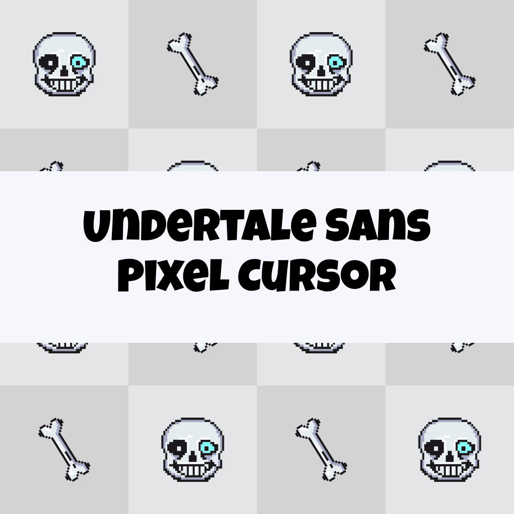 Preview Undertale Sans Pixel cursor custom cursor pack